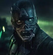 imagen de instagram capitan america zombie